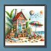 Diamond Painting-DIY Full Round Drill Beach House