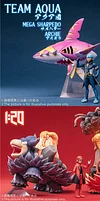1/20 Scale World Zukan Villainous team Series 001 Team Aqua & Team Magma - Pokemon Resin Statue - PCHouse Studios