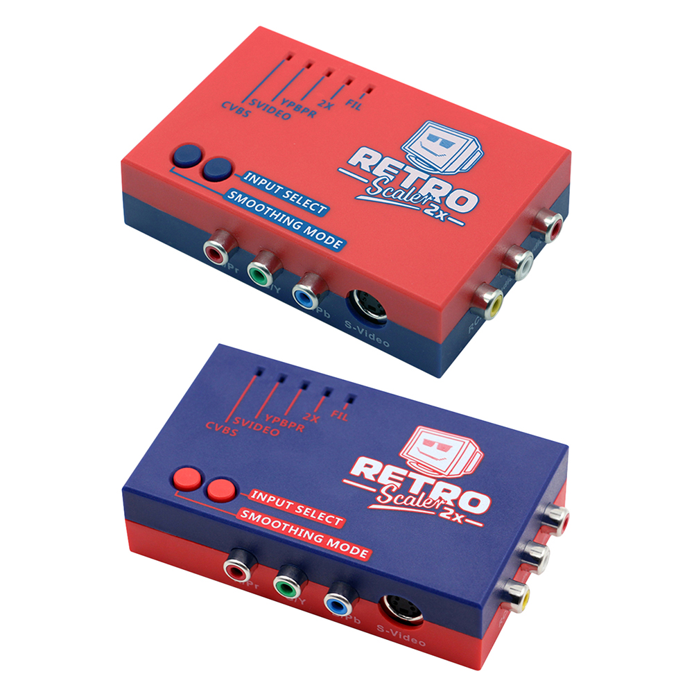 

RetroScaler2x A/V to HDMI-Compatible Converter Line-Doubler for Consoles, Red, 501 Original
