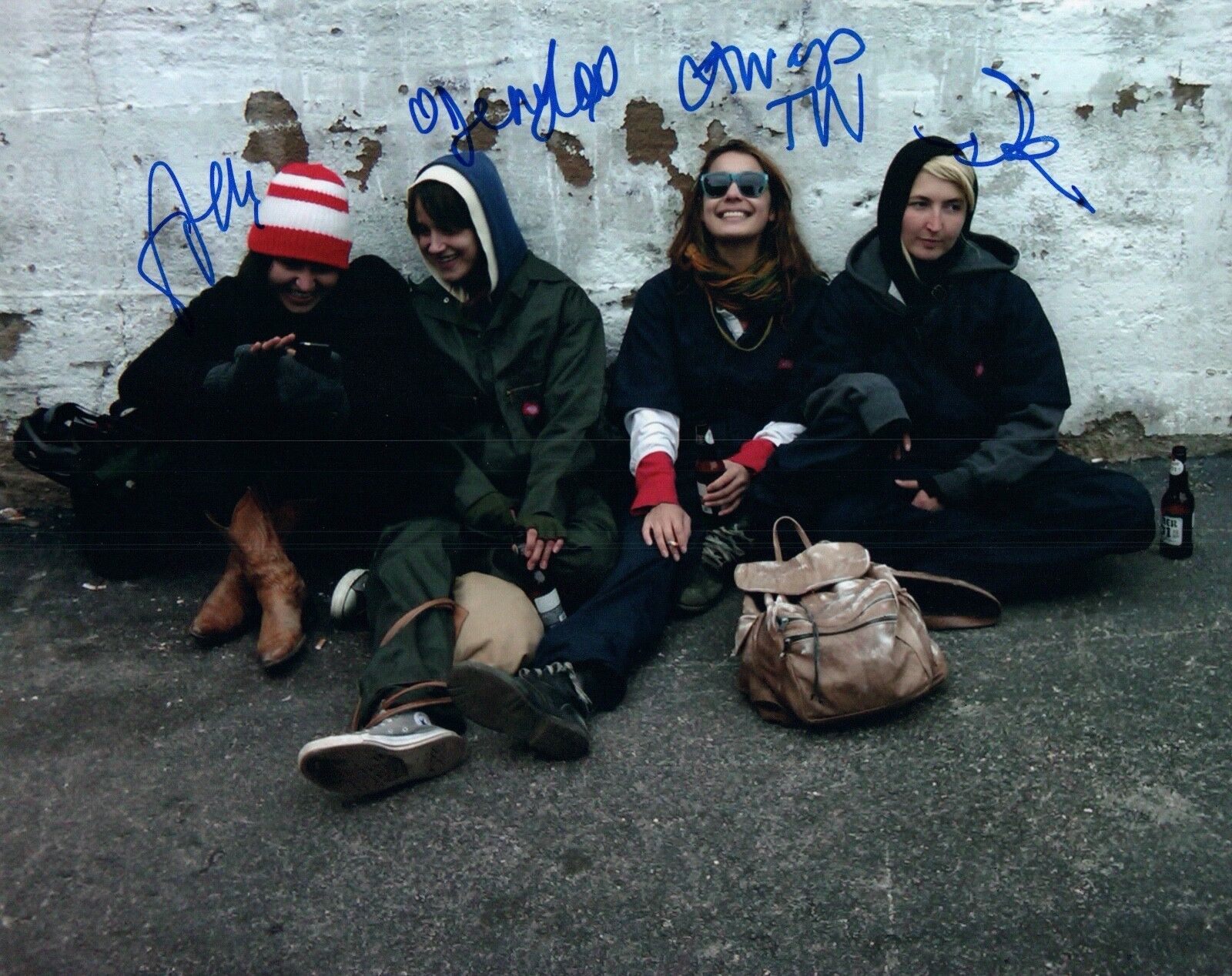 WARPAINT Signed Autographed 8x10 Photo Poster painting Full Band COA VD