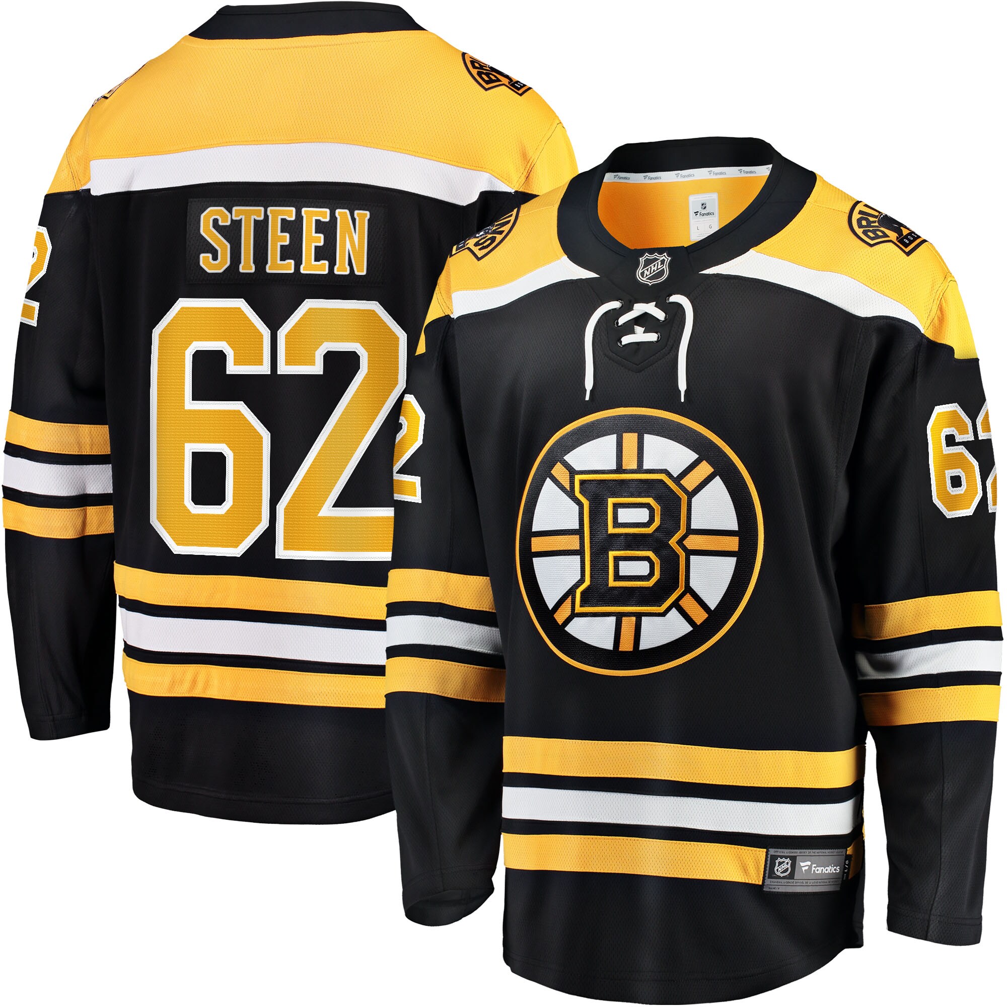 Oskar Steen Boston Bruins Fanatics Home Breakaway  Jersey – Black mysite