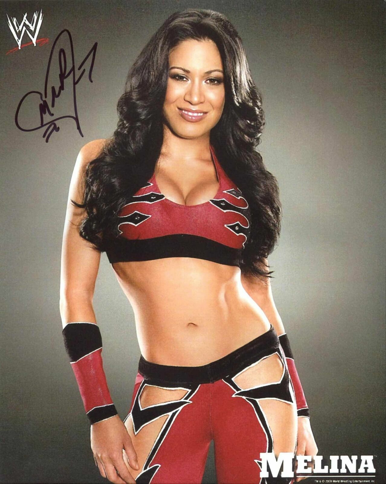 Melina ( WWF WWE ) Autographed Signed 8x10 Photo Poster painting REPRINT