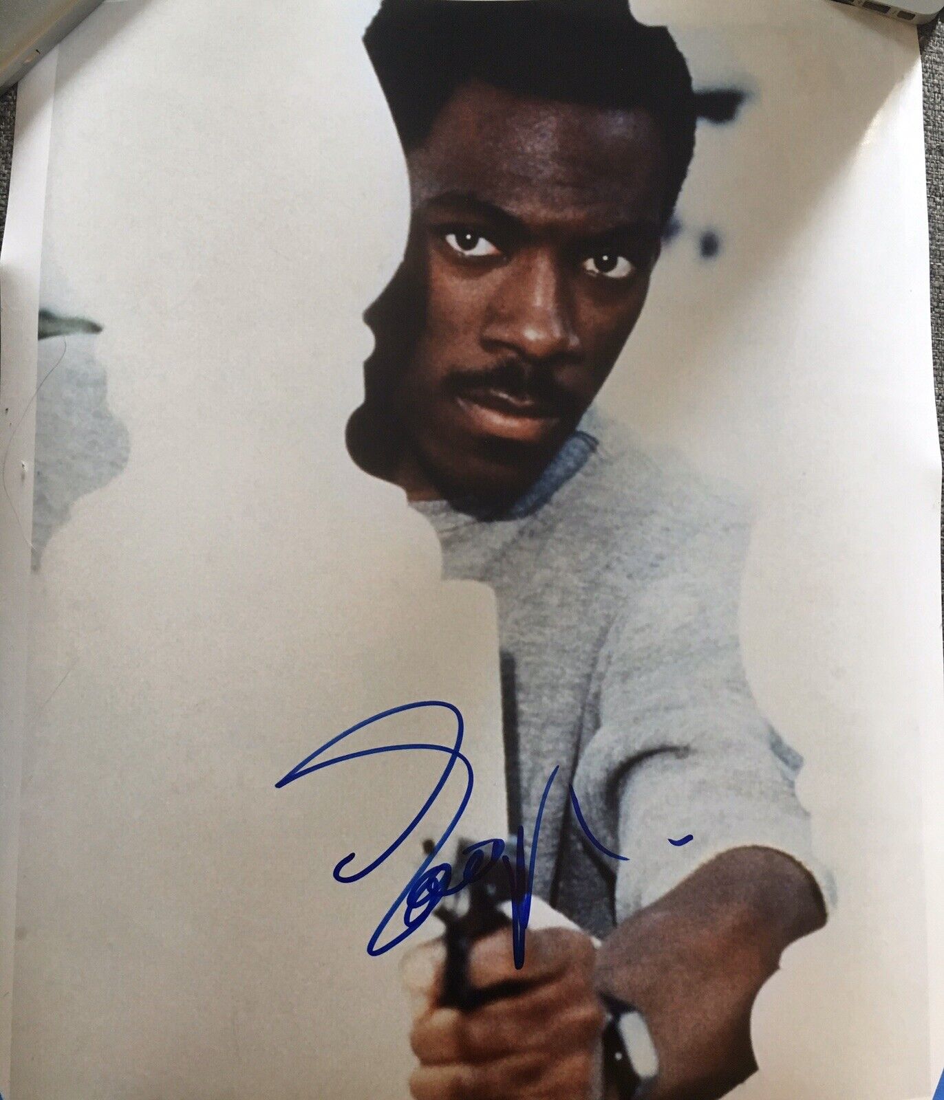 EDDIE MURPHY SIGNED AUTOGRAPH “BEVERLY HILLS COP” HUGE 16x20 MOVIE POSTER Photo Poster painting