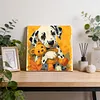 Framed Dalmatian Bear-Paint by Numbers Acrylic Painting 20*20CM With Color Box 3ML(12Colors)