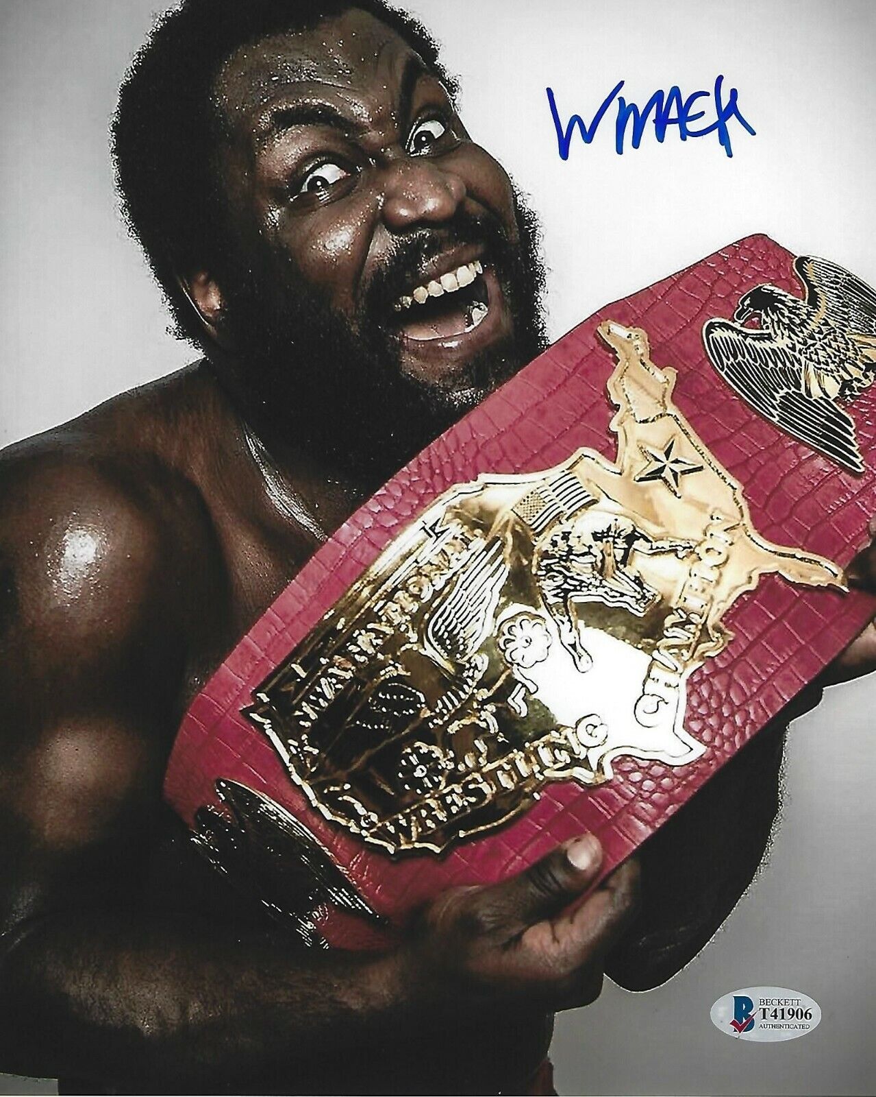 Willie Mack Signed 8x10 Photo Poster painting BAS Beckett COA Impact Lucha Underground NWA Belt