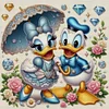 Disney Donald Duck And Daisy-11CT Stamped Cross Stitch 40*40cm/15.75*15.75in