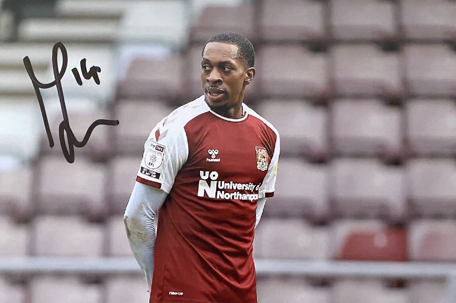 Mickel Miller Genuine Hand Signed Northampton Town 6X4 Photo Poster painting