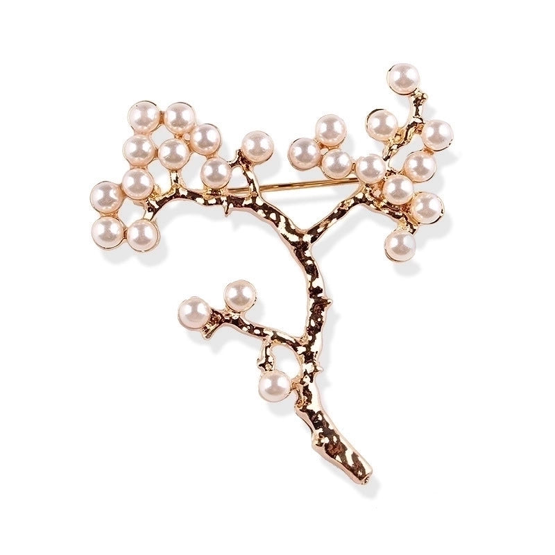 Elegant Pin Star Flower Snowflake Imitation Pearl Alloy Rhinestone Women’S Brooches