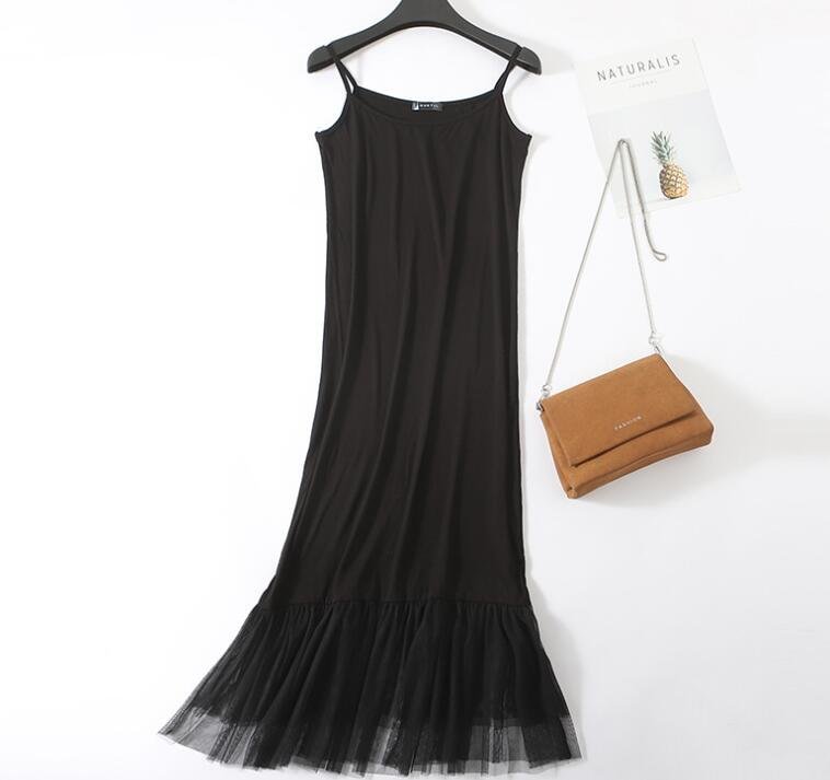 2019 Summer Pink Camisole Dress Korean Fashion Cute Spliced Mesh Dress Sexy Club Wear vestidos mujer