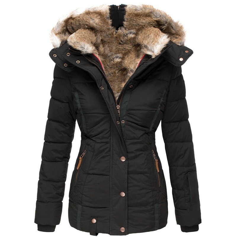 Winter Warm Fur Collar Coat
