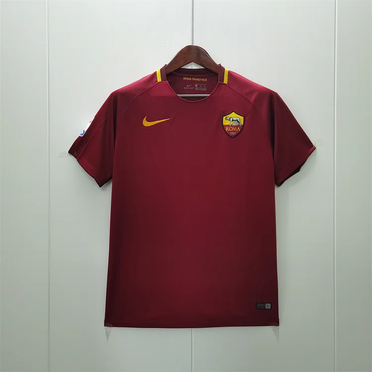 2017/18 Roma Retro Home Football Jersey
