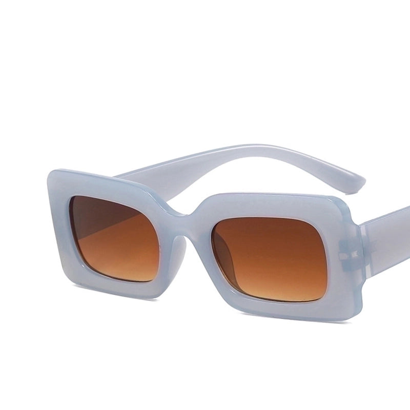 Fashion Solid Color Resin Square Full Frame Women’s Sunglasses