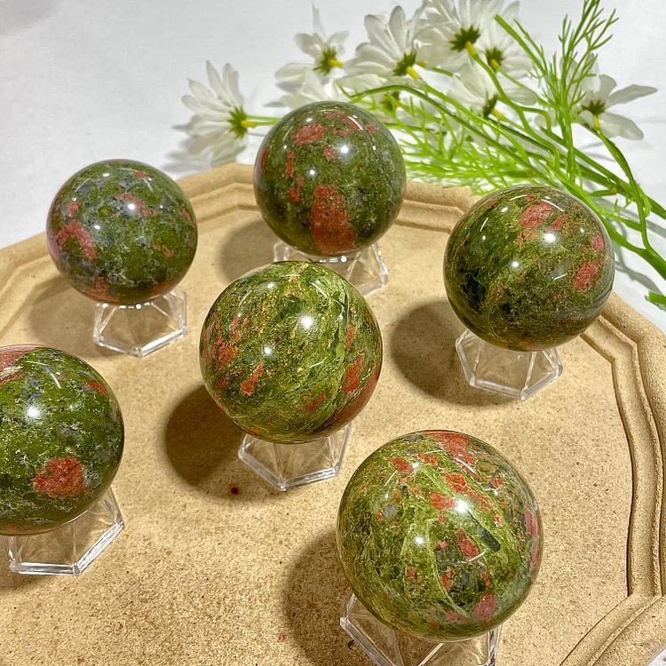 Unakite Sphere 1pcs