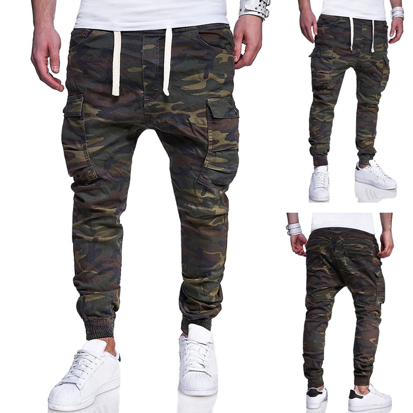 Men's Sports Casual Jogging Trousers Lightweight Hiking Work Pants Outdoor Pant