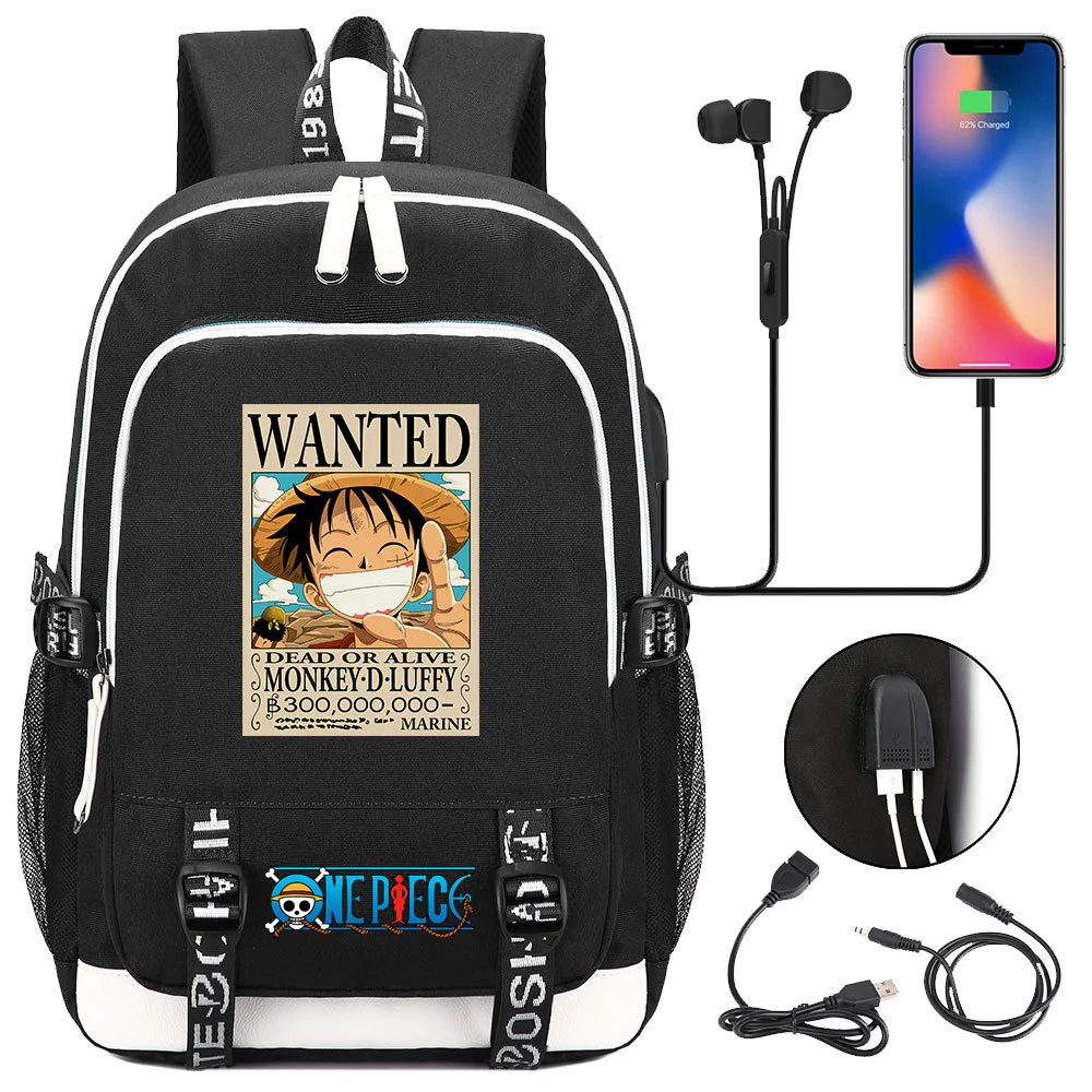 Buzzdaisy Premium One Piece Backpack with USB Charging Port and Laptop Protection - Multi-Pocket for Large Capacity Storage
