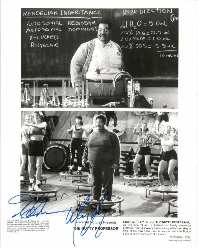 Eddie Murphy Signed Autographed The Nutty Professor