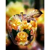 Diamond Painting -DIY Round Drill Yellow Rose