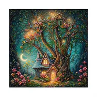 Fairytale Tree House - Pearls Painting