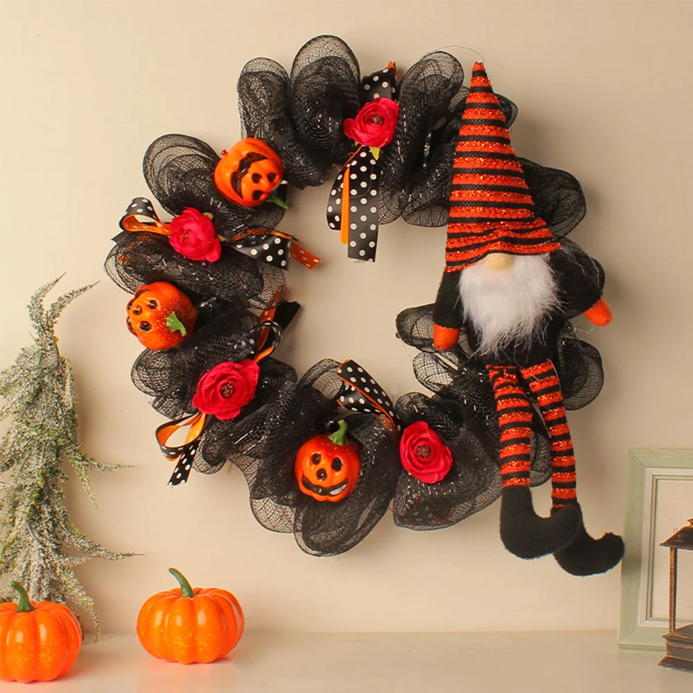 Halloween Horror Party Faceless Old Man Ornament Garland
