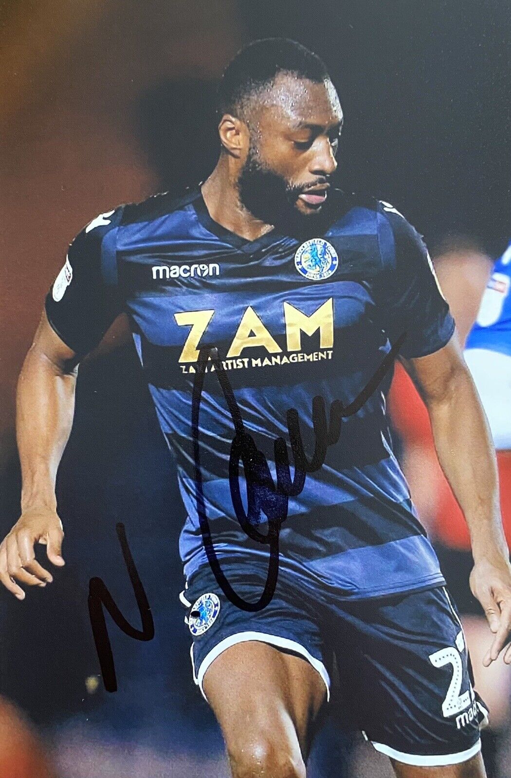 Nathan Cameron Genuine Hand Signed Macclesfield Town 6X4 Photo Poster painting