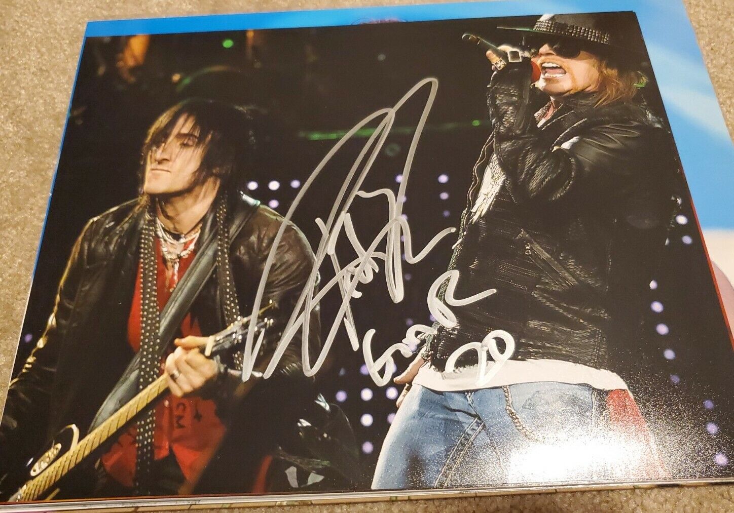 Richard Fortus Signed 8x10 Photo Poster painting Guns N Roses NAMM