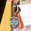 4pcs Diamond Painting Skull Ornament Keychain