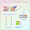 2pcs Flower Bird Diamond Painting Double-sided Crystal Window Suncatcher Craft Set Birthday Gifts Home Garden Decor Hanging Kit