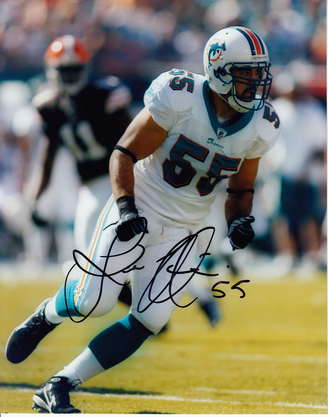 Koa Misi #0 8x10 Signed Photo Poster painting w/ COA Miami Dolphins