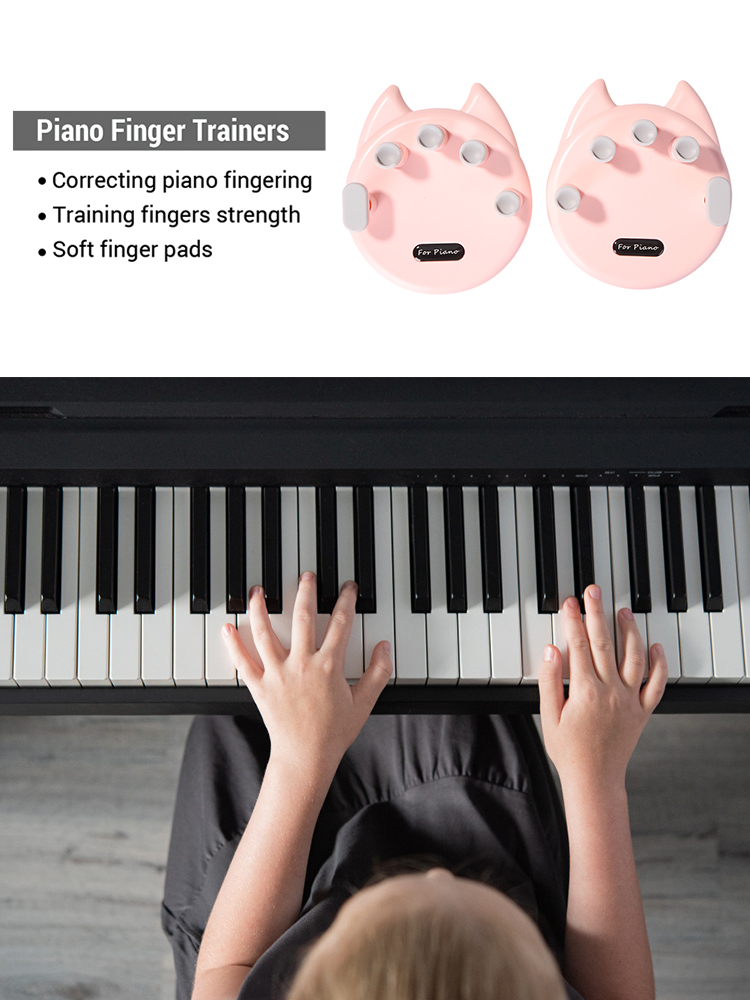 

Piano Finger Trainer Finger Strength Training Corrector Fingertips Keyboard, 501 Original