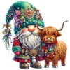 Christmas Yak Gnome-11CT Stamped Cross Stitch 50*50cm/19.69*19.69in