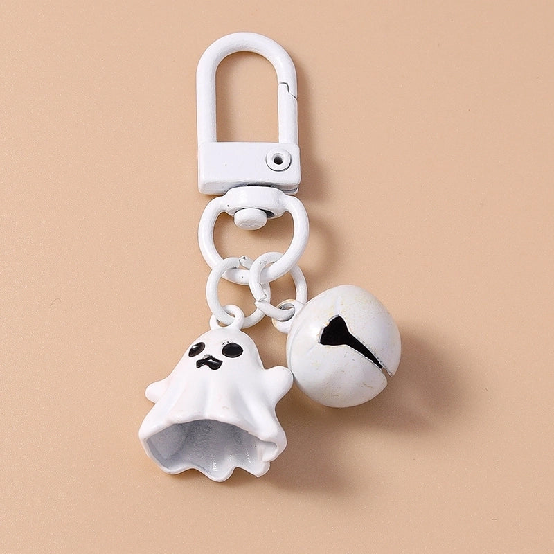 Cartoon Style Cute Commute Ghost Alloy Halloween Keychain