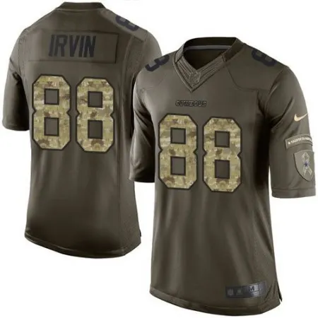 Cowboys #88 Michael Irvin Green Men's Stitched NFL Limited Salute To Service Jersey