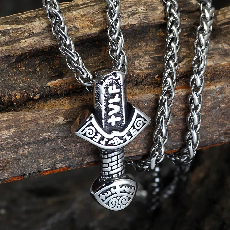 Coutureaura Odin Weapon Sword Rune Necklace