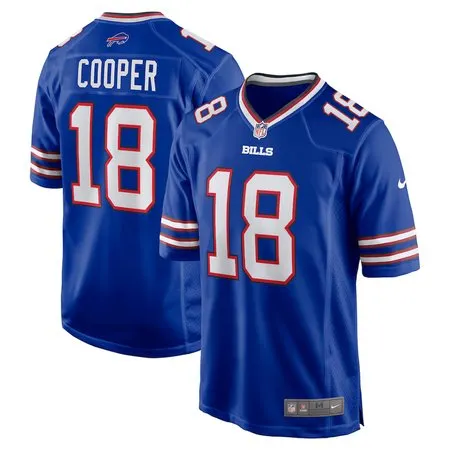 Men's Buffalo Bills #18 Amari Cooper  Royal Game Jersey