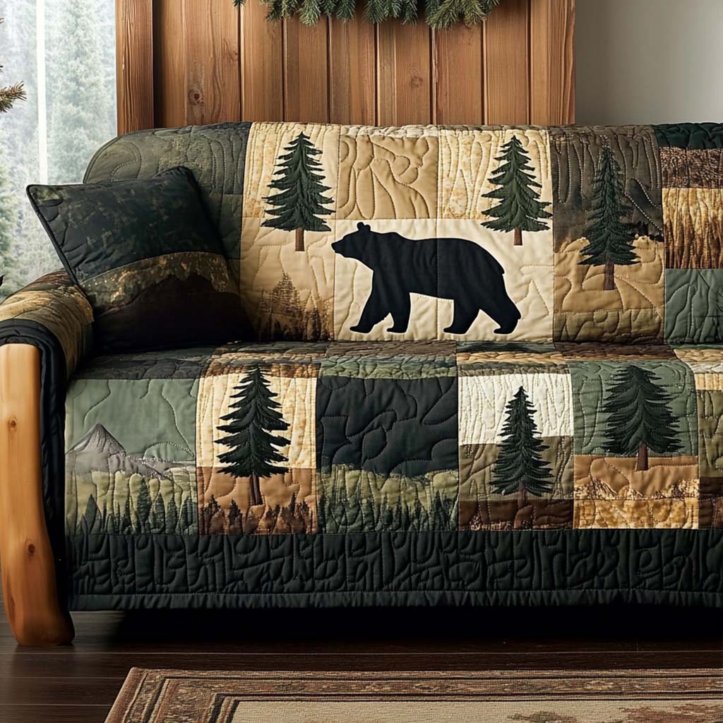 Woodland Path Quilted Sofa Cover NCU0NT10670 everthome
