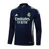 25/26 Real Madrid Teal Half-Zip  Training Jacket Set