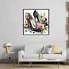 Flower High Heels-11CT Stamped Cross Stitch 40*40cm/15.75*15.75in