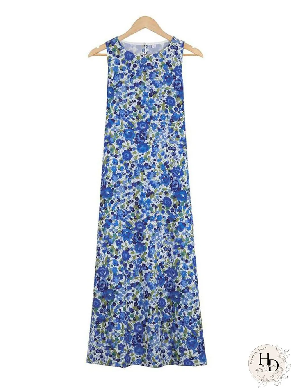 Put Your Records On Floral Print Dress P14325