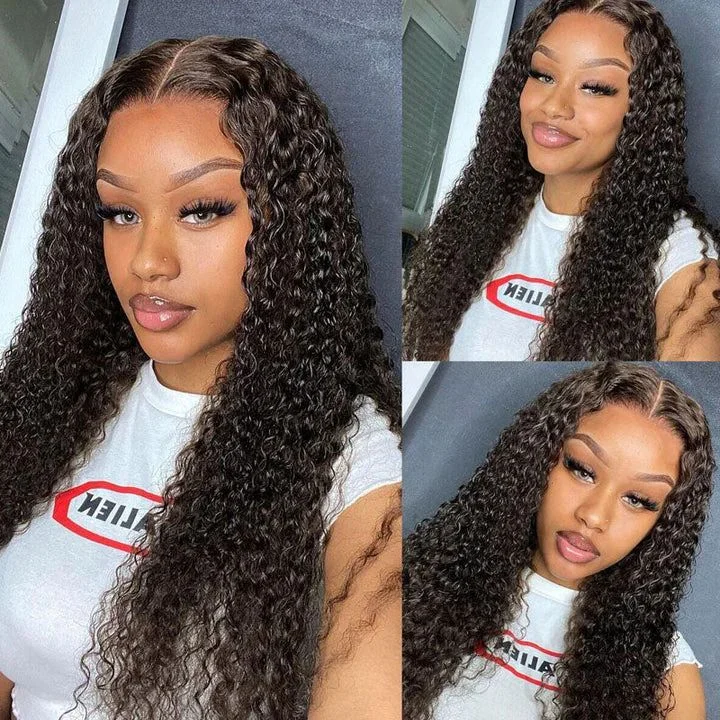 Deep Wave 13x4 Lace Front Human Hair Wig Pre Plucked With Baby Hair