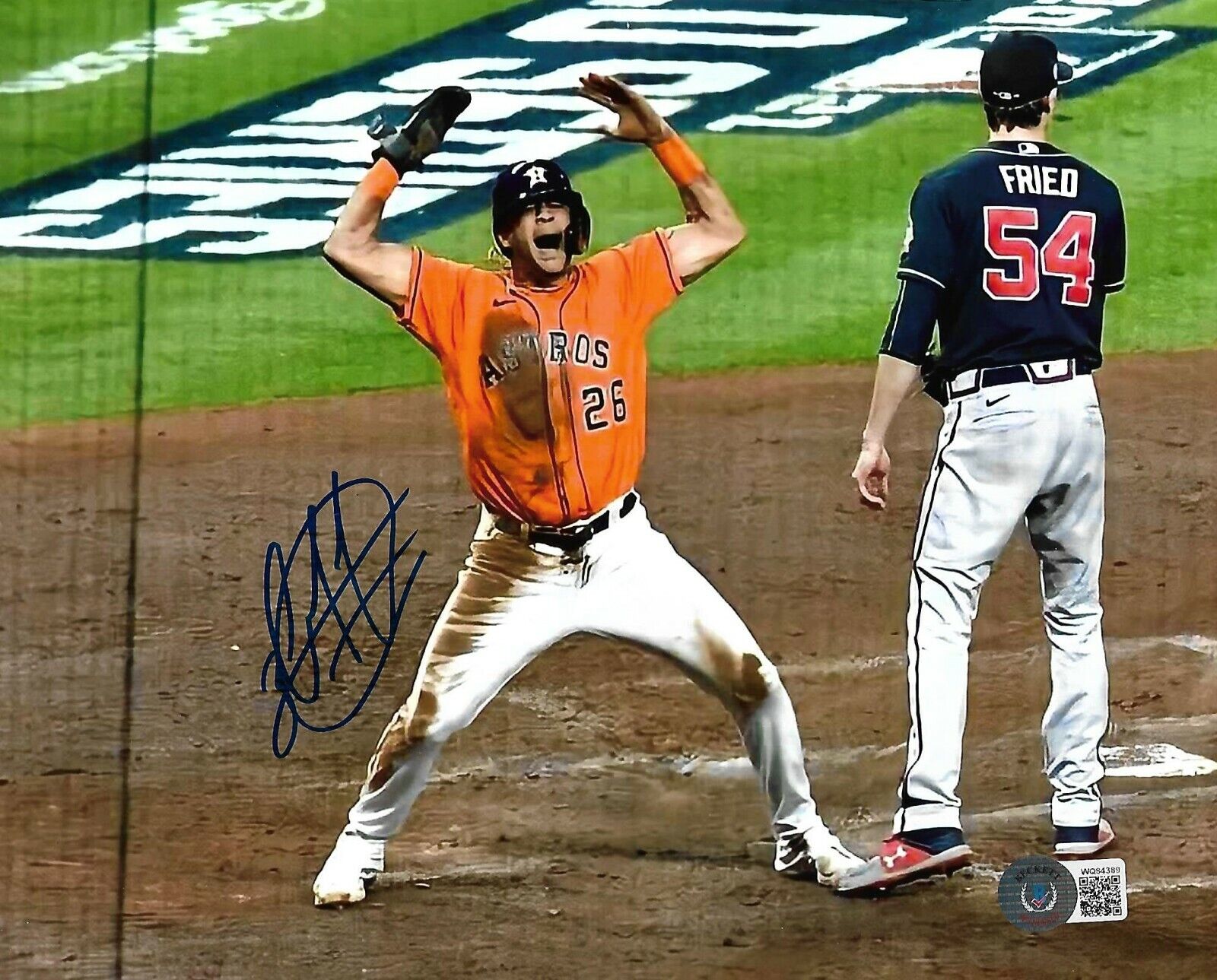 JOSE SIRI signed autographed WORLD SERIES HOUSTON ASTROS 8X10 Photo Poster painting COA BECKETT