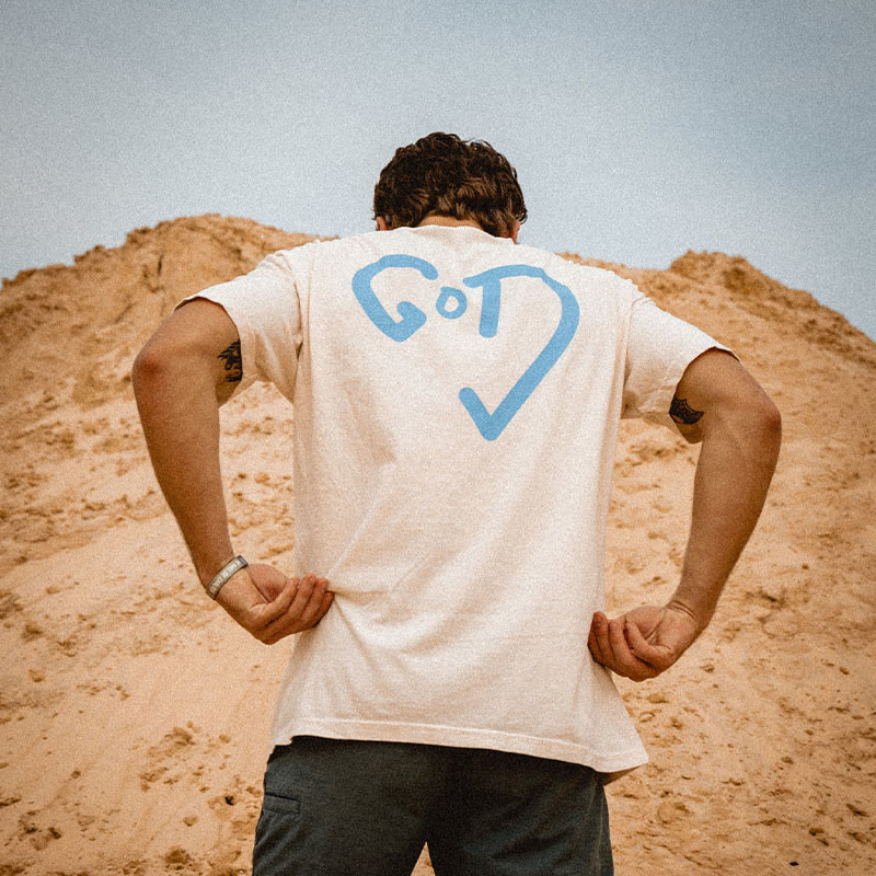 God Is Love Print T-shirt