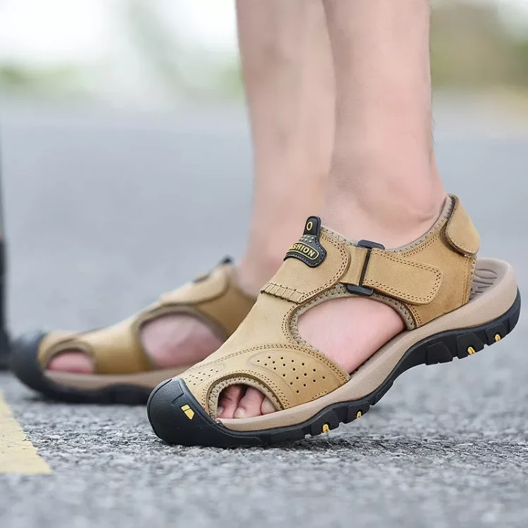 Mens Roman Gladiator Hiking Hiking Sandals Men Classic Leather Platform,  Non Slip, Fashionable Outdoor Footwear For Beach And Hikers Available In  Sizes 38 48 230719 From Gou04, $21.82 | DHgate.Com