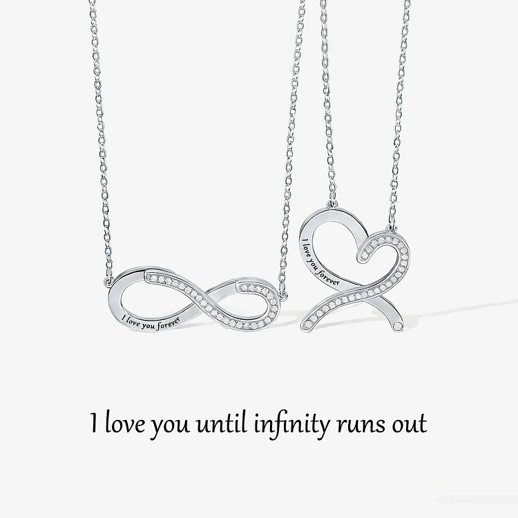 For Love - I Love You Forever Infinity Love Necklace