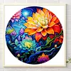 Diamond Painting -DIY Round Partial AB Drill Lotus Flower(35x35cm)