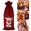 5D DIY Special Shaped Drill Diamond Painting Christmas Deer Wine Bottle Bags Covers Kits