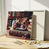 Framed Sleeping Little Dragon-Paint By Numbers Acrylic Painting 20*20Cm With Color Box 3Ml（12Colors）