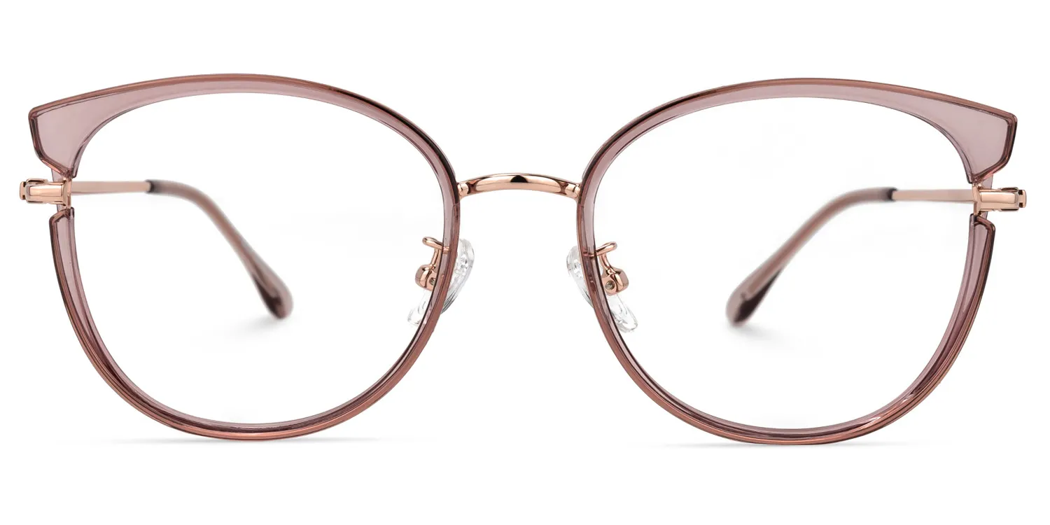 Sue Lila Rund Brille Lila