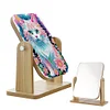 (US Local)DIY Cat Diamond Painting Kit Rotatable Mirror w Diamond Painting Jewelry Box