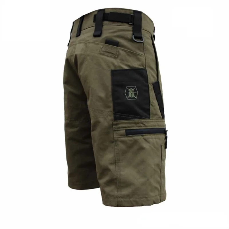 Men's Outdoor Loose Overalls Multi Pocket Shorts