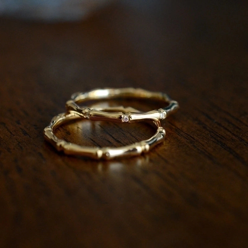 925 Sterling Silver Gem Bow Knot Rings